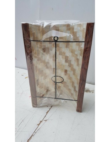 Applique in resina e madreperla bianca oro cm...