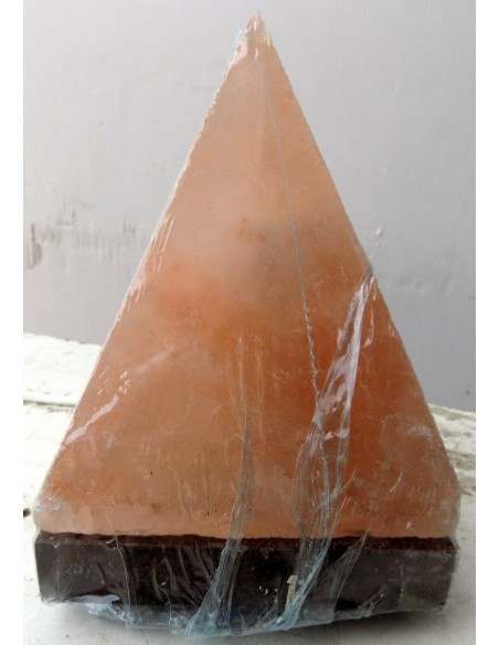 Lampada di Sale piramide cm20 KG 2/3 , Sale dell'Himalaya GROTTE TIBET sale rosa