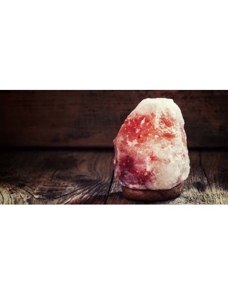 Lampada di Sale rosa USB cm 11 Sale dell'Himalaya GROTTE TIBET Voganto con scatola