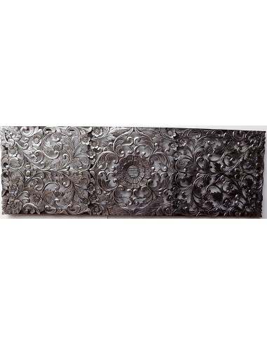 Pannello floreale in legno mdf traforato a mano...