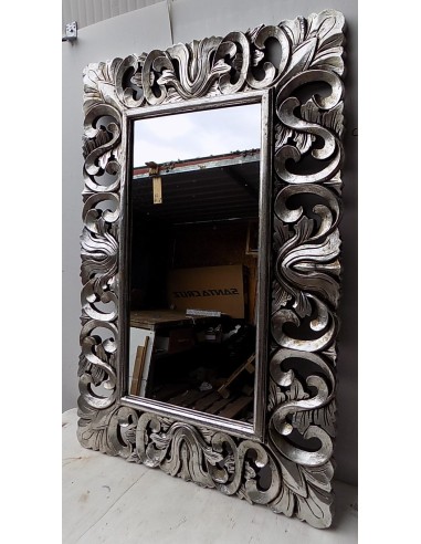 Specchio barocco in legno intarsiato cm 120x80...