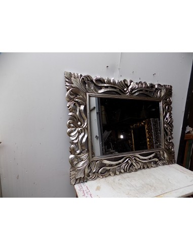 Specchio barocco in legno intarsiato cm 120x90...