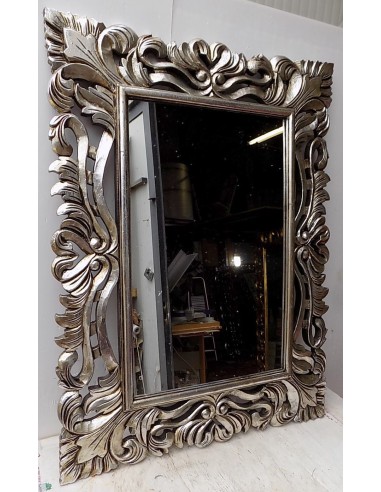 Specchio barocco in legno intarsiato cm 120x90...
