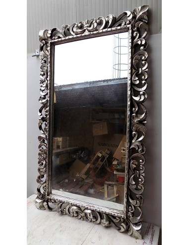 Specchio barocco in legno intarsiato cm 150x90...