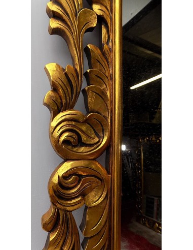 Specchio barocco in legno intarsiato cm 150x90...