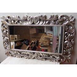 Marblechic Specchio Barocco in Legno intarsiato cm 120x80 Oro Anticato Modello Classic 