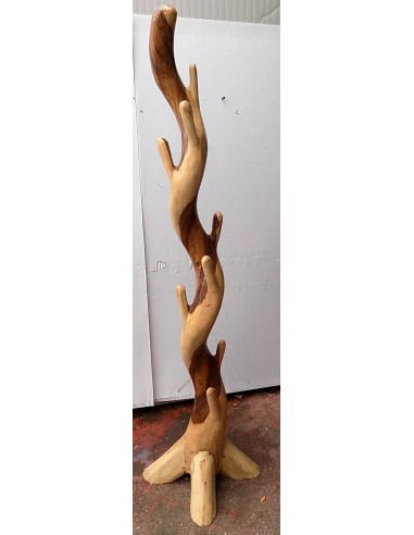 Attaccapanni in legno massello cm 56x56x194h...