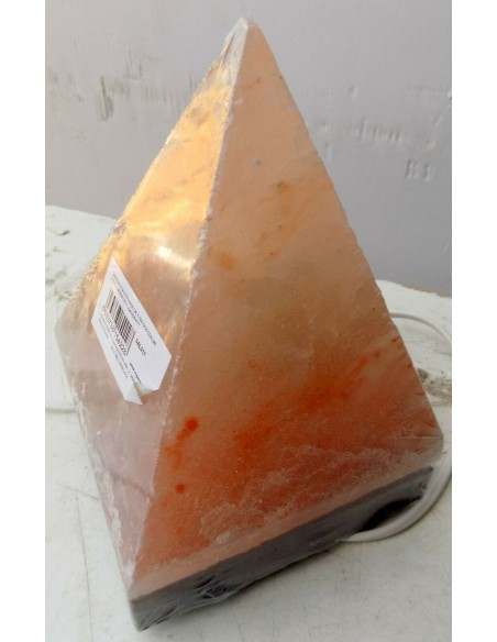 Lampada di Sale piramide cm20 KG 2/3 , Sale dell'Himalaya GROTTE TIBET sale rosa