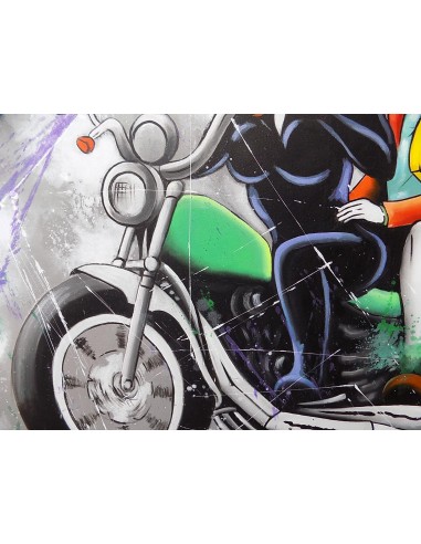 Quadro Lupin stilizzato III cm 100x100 con...