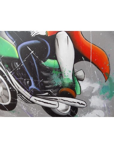 Quadro Lupin stilizzato III cm 100x100 con...