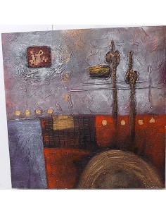 quadro in acrilico realizzato a mano molto materico cm... 2