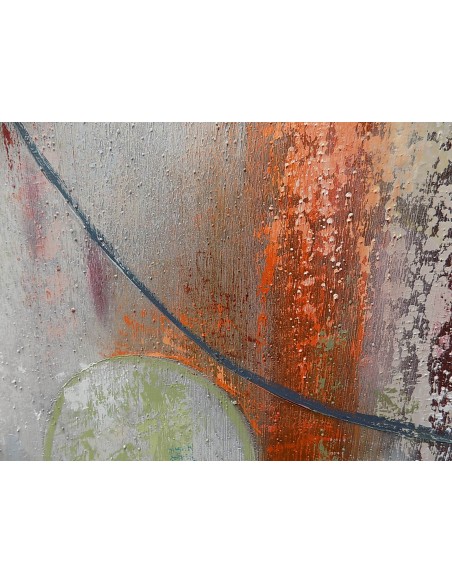 quadro in acrilico realizzato a mano molto materico cm 80x80 industrial style dipinto 2