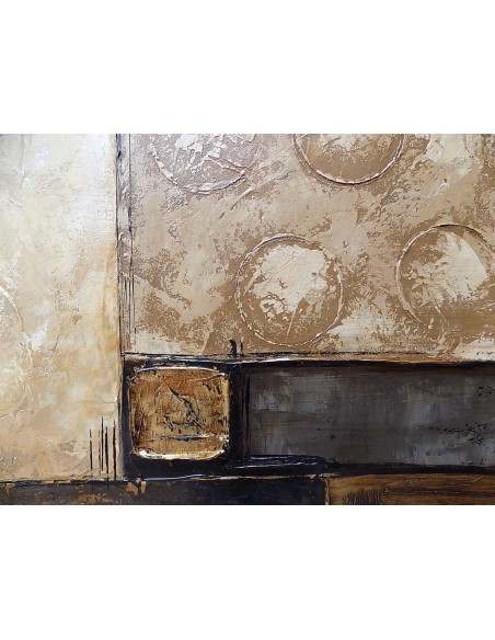 quadro in acrilico realizzato a mano molto materico cm 80x80 industrial style dipinto 3