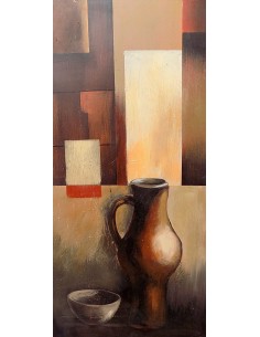 quadro a olio realizzato a manonatura morta da cm 100x50... 2