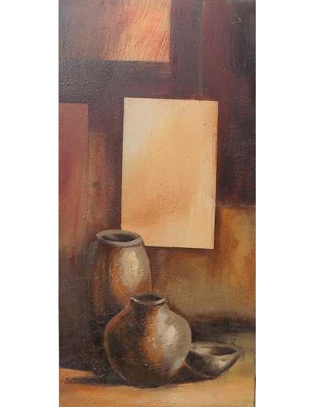 quadro a olio realizzato a manonatura morta da cm 100x50 dipinto tela 2