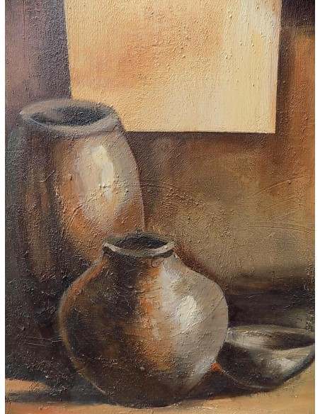 quadro a olio realizzato a manonatura morta da cm 100x50 dipinto tela 2