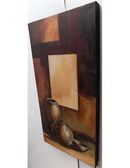 quadro a olio realizzato a manonatura morta da cm 100x50 dipinto tela 2