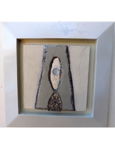 Quadro a olio realizzato a mano in tela gesso e metallo... 2