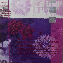 Quadro floreale rose viola...