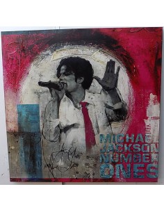 Quadro Michael Jackson il re del pop ad olio cm 100x100... 2
