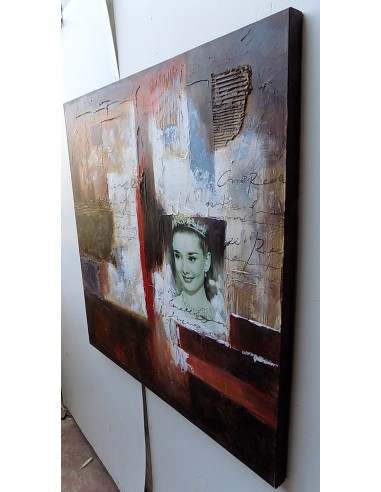 Quadro Audrey Hepburn la regina del cinema mito...