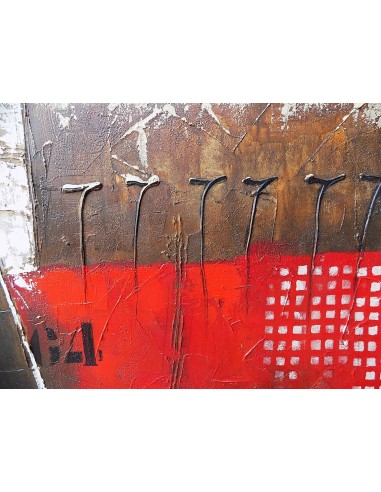 Quadro floreale tupipani bianchi su base rossa...