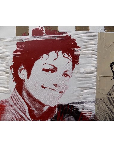 Quadro Michael Jackson il re del pop ad olio cm...