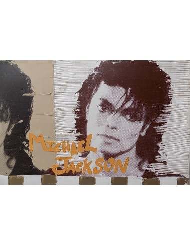 Quadro Michael Jackson il re del pop ad olio cm...