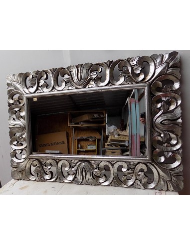 Specchio barocco in legno intarsiato cm 150x90...