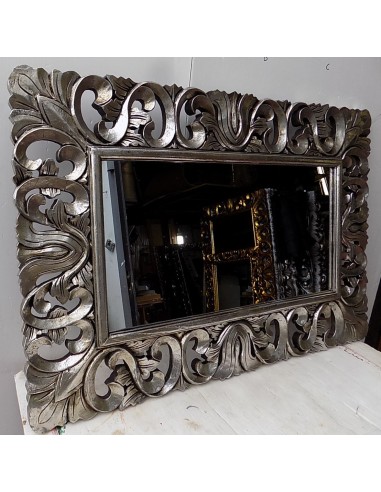 Specchio barocco in legno intarsiato cm 150x90...