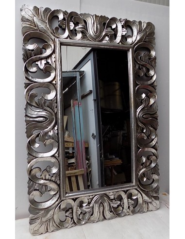 Specchio barocco in legno intarsiato cm 150x90...