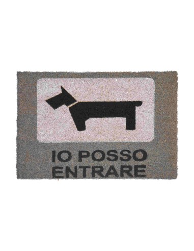 Zerbino indiano in cocco cm 60x40 Cane dog...