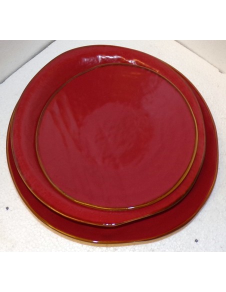 Posto Tavola del servizio piatti in ceramica rossa linea mediterraneo novità home bianco