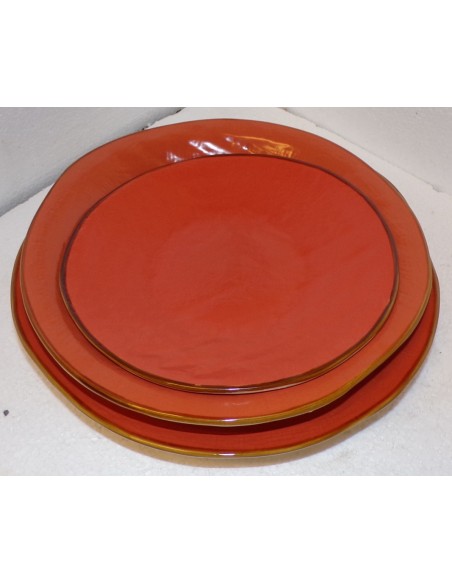 Posto Tavola del servizio piatti in ceramica arancio linea mediterraneo novità home bianco