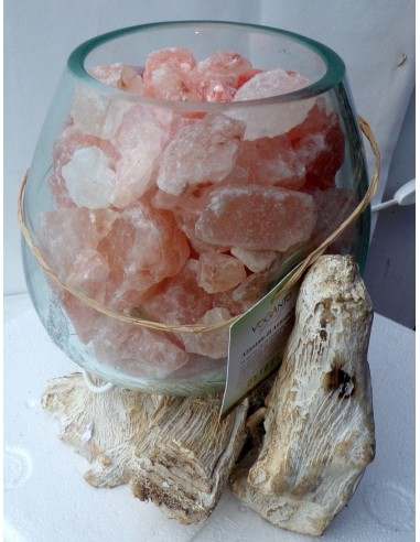 Lampada di sale irripetibile creata in vetro...