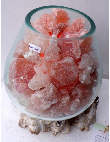 Lampada di sale irripetibile creata in vetro...