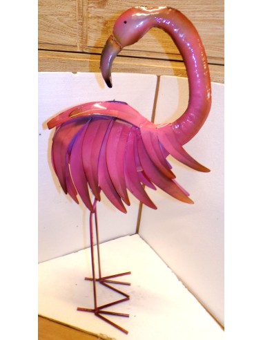 Bellissimo fenicottero rosa in metallo...