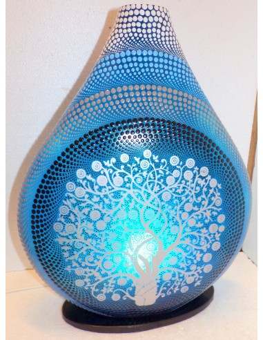 Lampada da tavolo in resina a bottiglia Albero...