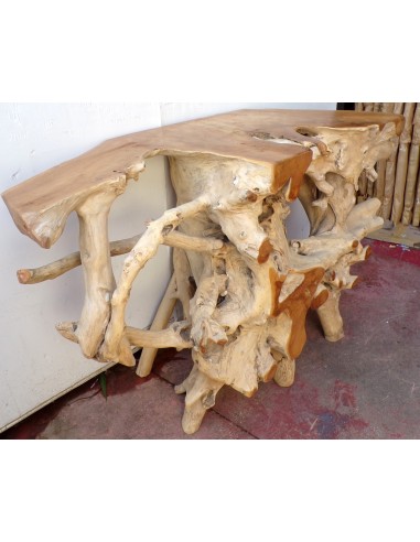 Consolle in radice di teak massello cm...