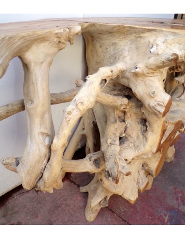 Consolle in radice di teak massello cm...