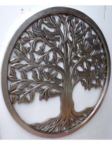 Pannello albero della vita in legno traforato...