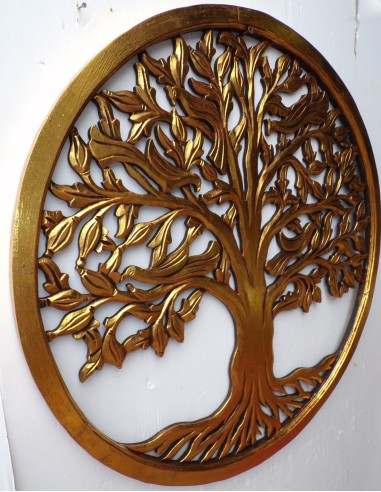 Pannello albero della vita in legno traforato...