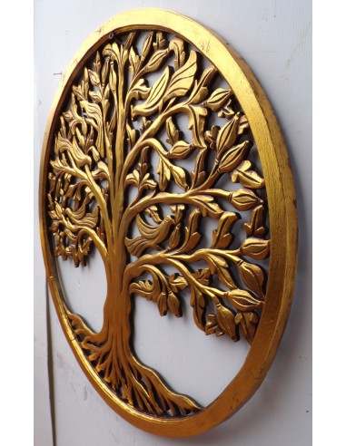 Pannello albero della vita in legno traforato...