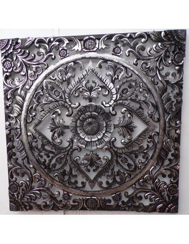 Pannello floreale in legno mdf traforato a mano...