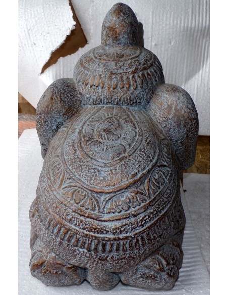 Statua in conglomerato di pietra di Elefante sacro Induista cm 40x25x32h Budda