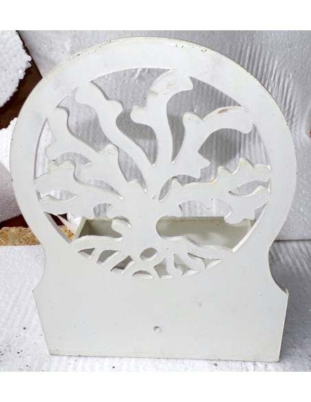 Scatola Portachiavi o svuota tasche anche muro in legno mdf con albero della vita bianco oro cm 20x14x20