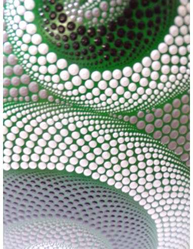 Lampada da tavolo in resina a bottiglia dipinta...