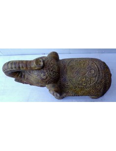 Statua in conglomerato di pietra di Elefante sacro... 2