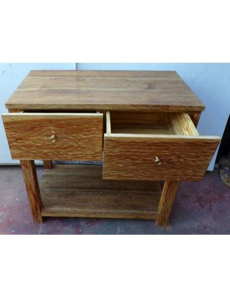 Mobile bagno in Teak massello naturale rustico cm 80x45x80h con cassetti o porta Tv