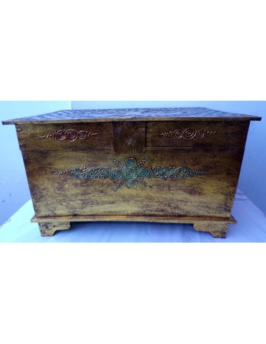 Baule cassapanca in legno mdf con albero della...